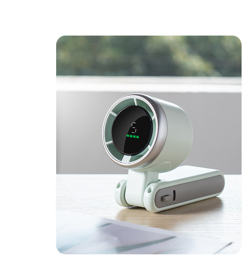 Portable Hanging Neck Fan – 180° Foldable, Handheld or Desktop Mini Turbo Fan, High-Speed & Powerful for Outdoor Cooling