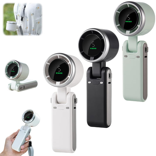 Portable Hanging Neck Fan – 180° Foldable, Handheld or Desktop Mini Turbo Fan, High-Speed & Powerful for Outdoor Cooling